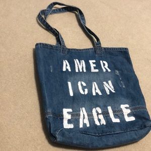 American Eagle Denim Tote Bag